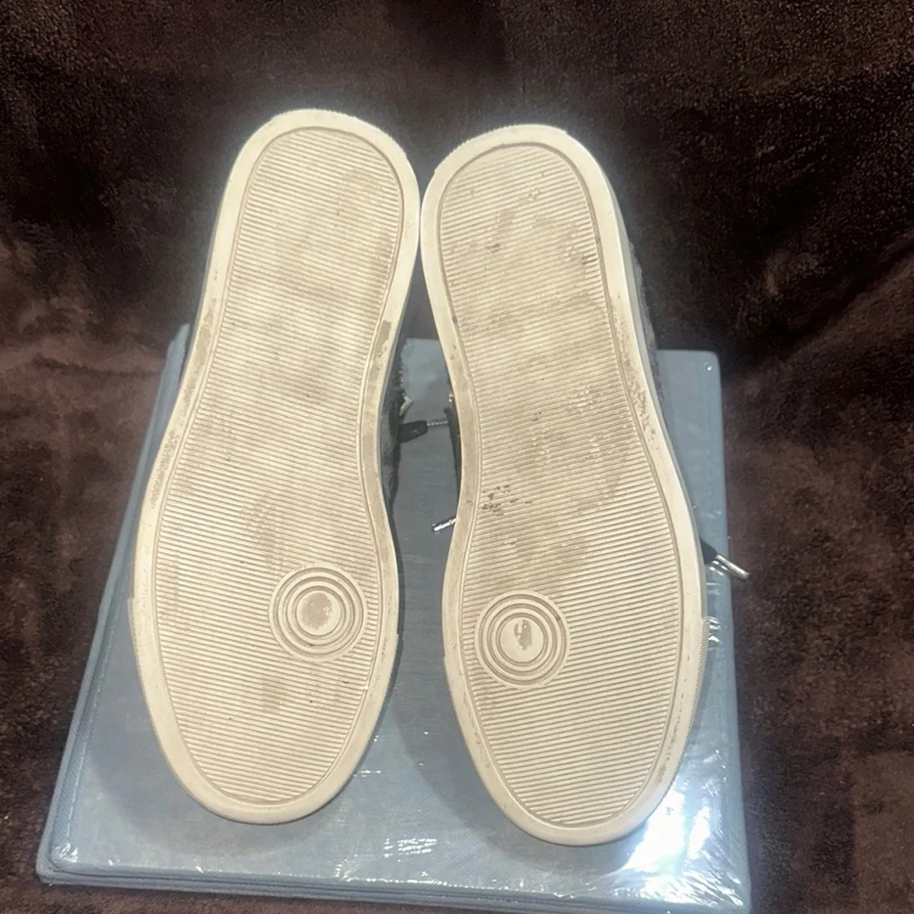 Stylish Black Leopard High-Top Studded Sneakers - Picture 11 of 15